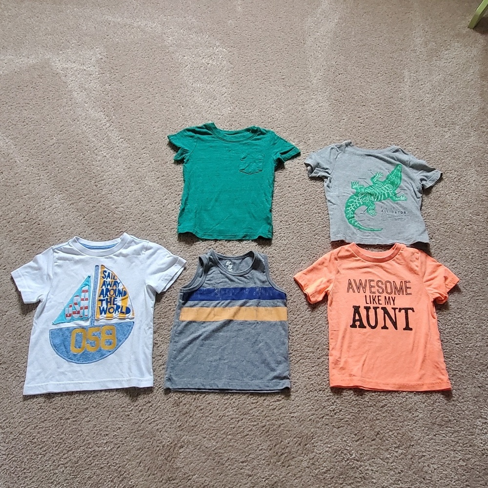 Boys 2T shirts and tank